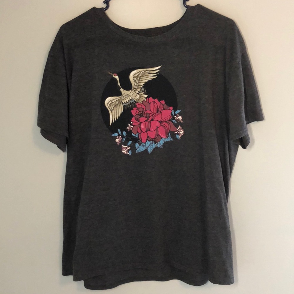 Men’s Call Your Mother Japanese Floral Bird Tee